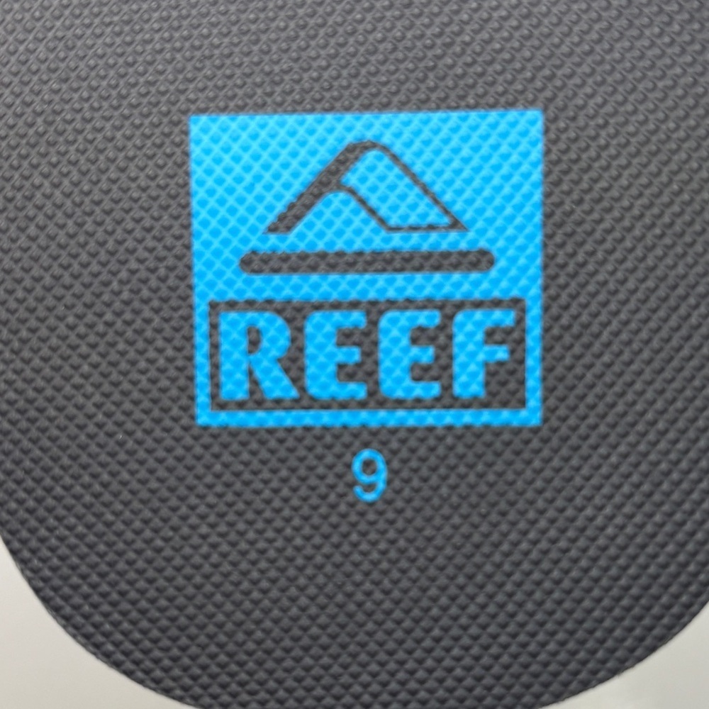 Reef Seaside Flip Flops Men’s Size 9 Black Blue Comfort Sandals - Picture 10 of 10
